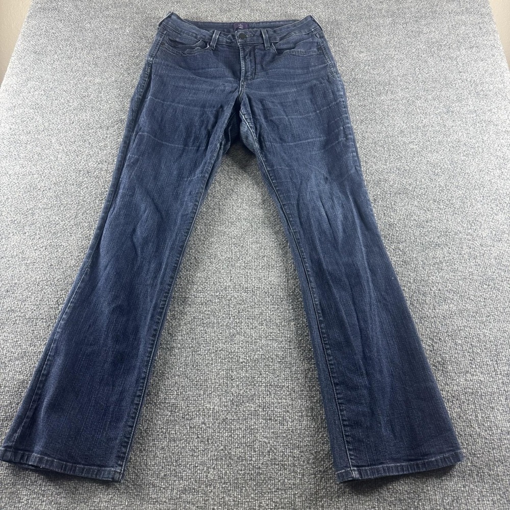 NYDJ Bootcut Jeans Womens 14 Blue Medium Wash Stretch Denim Lift Tuck Tech